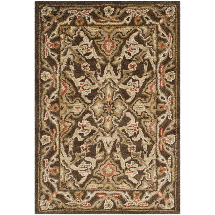 SAFAVIEH Classic CL931A Handmade Brown / Brown Rug Image 9