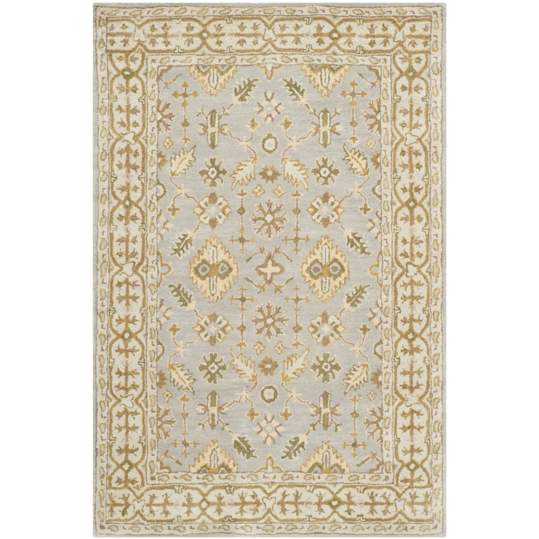 SAFAVIEH Classic CL933A Handmade Light Blue / Ivory Rug Image 9