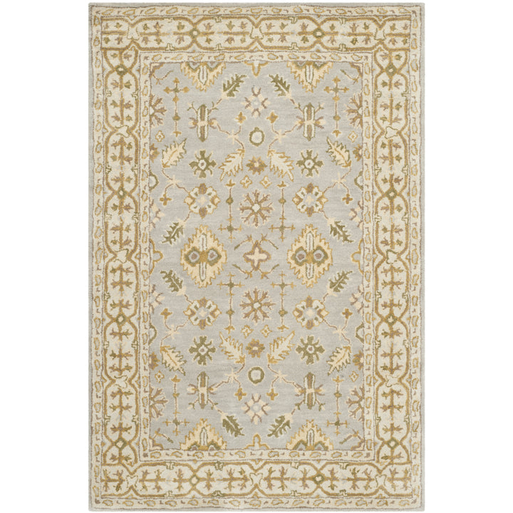 SAFAVIEH Classic CL933A Handmade Light Blue / Ivory Rug Image 9