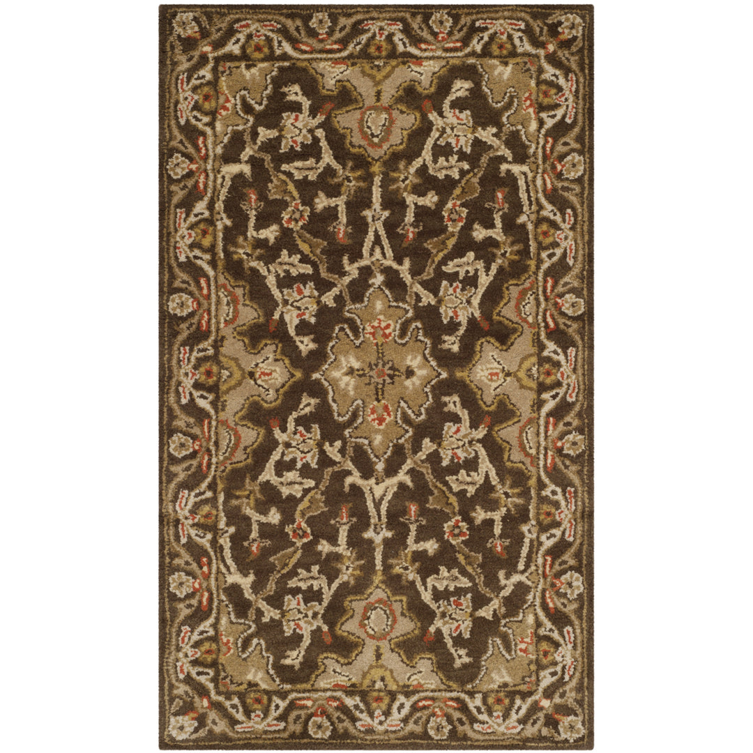 SAFAVIEH Classic CL931A Handmade Brown / Brown Rug Image 1