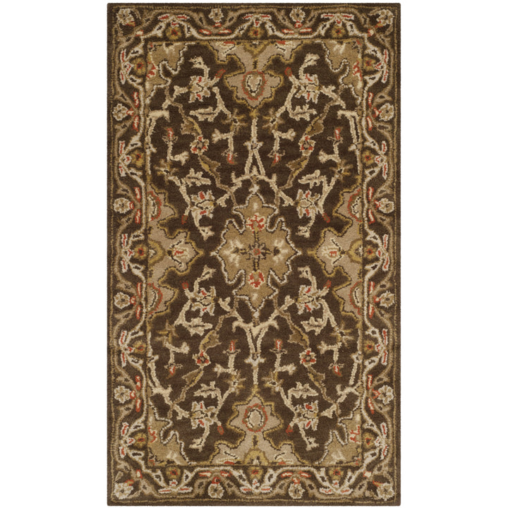 SAFAVIEH Classic CL931A Handmade Brown / Brown Rug Image 1