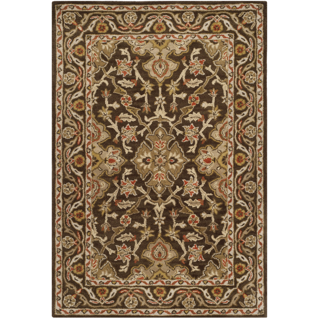 SAFAVIEH Classic CL931A Handmade Brown / Brown Rug Image 11