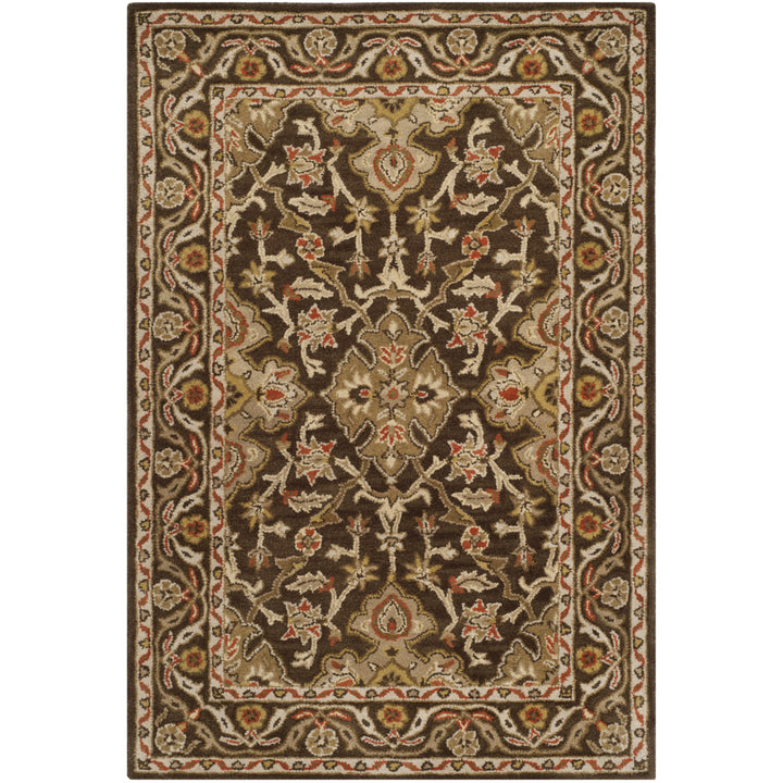 SAFAVIEH Classic CL931A Handmade Brown / Brown Rug Image 11