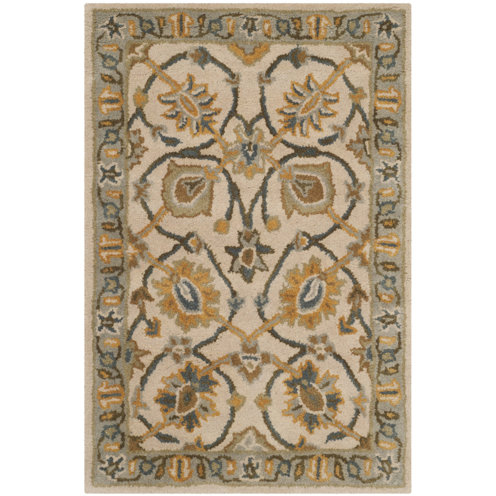 SAFAVIEH Classic CL934B Handmade Ivory / Light Blue Rug Image 2