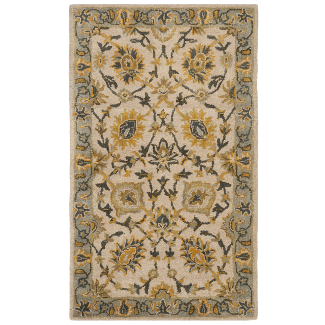 SAFAVIEH Classic CL934B Handmade Ivory / Light Blue Rug Image 4