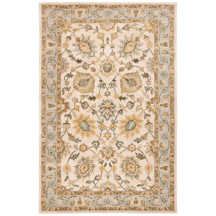 SAFAVIEH Classic CL934B Handmade Ivory / Light Blue Rug Image 5