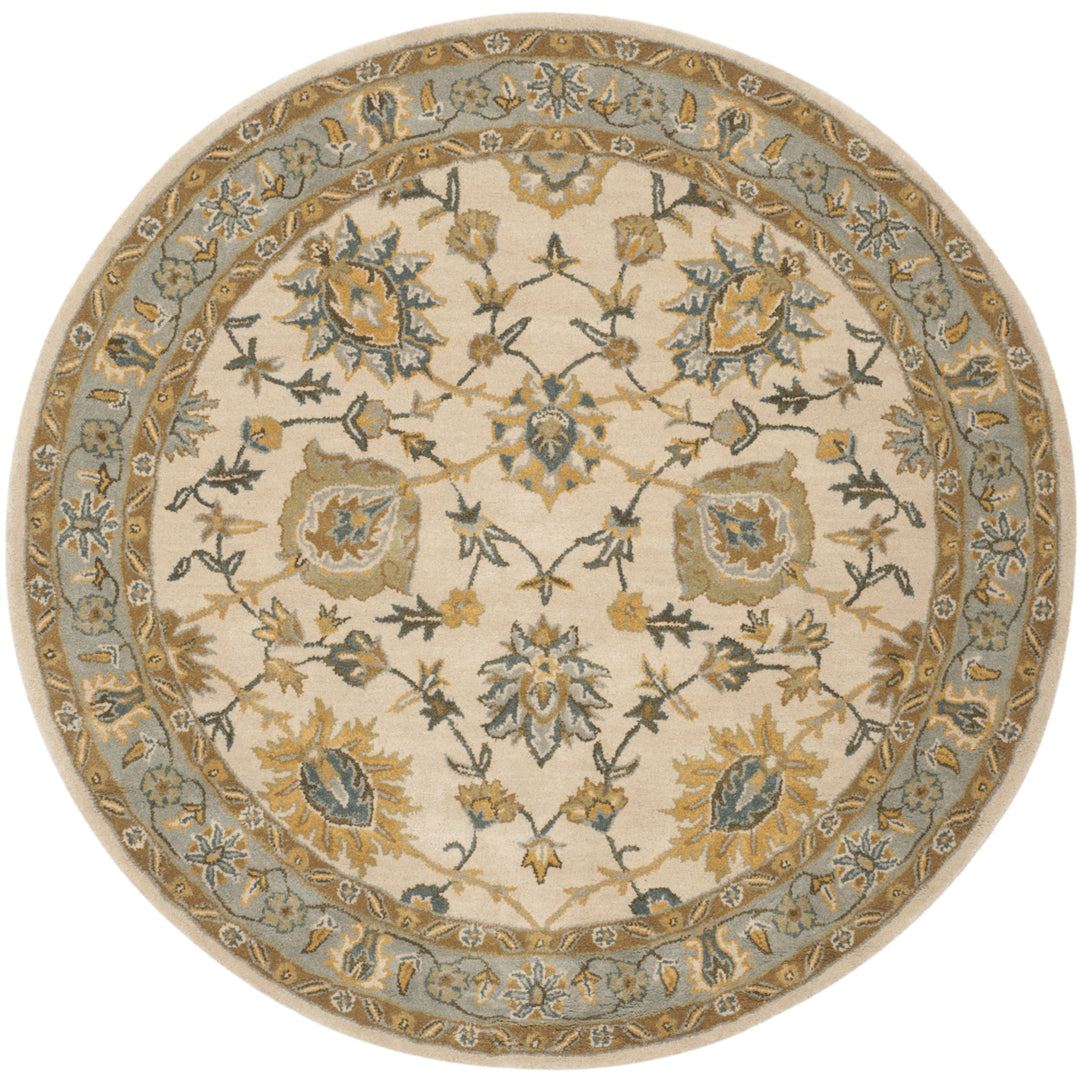 SAFAVIEH Classic CL934B Handmade Ivory / Light Blue Rug Image 6