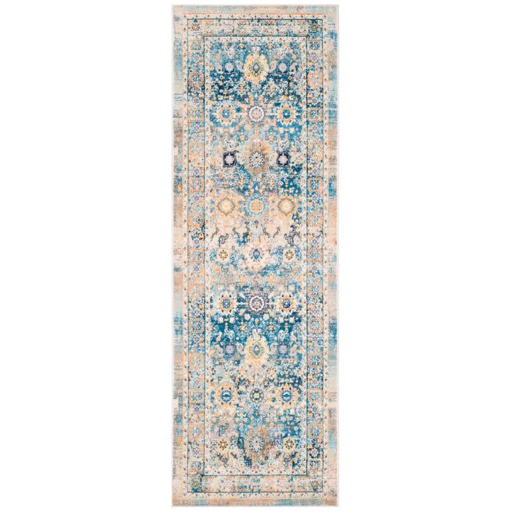 SAFAVIEH Claremont Collection CLR663C Blue / Gold Rug Image 5