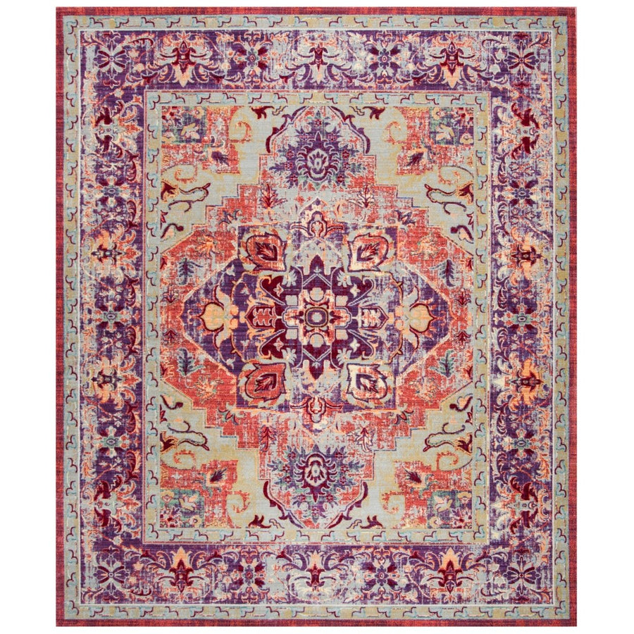 SAFAVIEH Claremont CLR664A Purple / Coral Rug Image 1