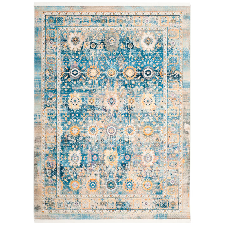 SAFAVIEH Claremont Collection CLR663C Blue / Gold Rug Image 9