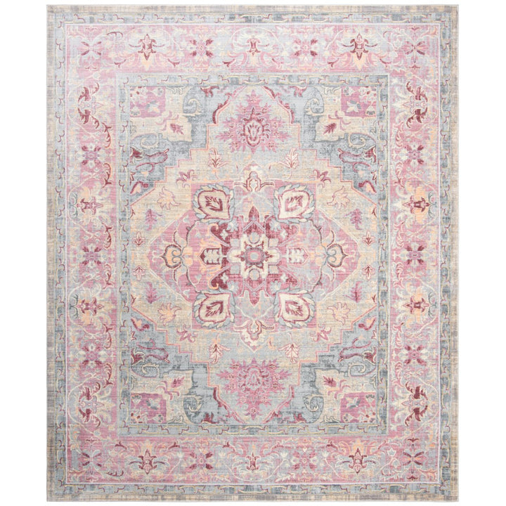 SAFAVIEH Claremont Collection CLR664D Grape / Blue Rug Image 1