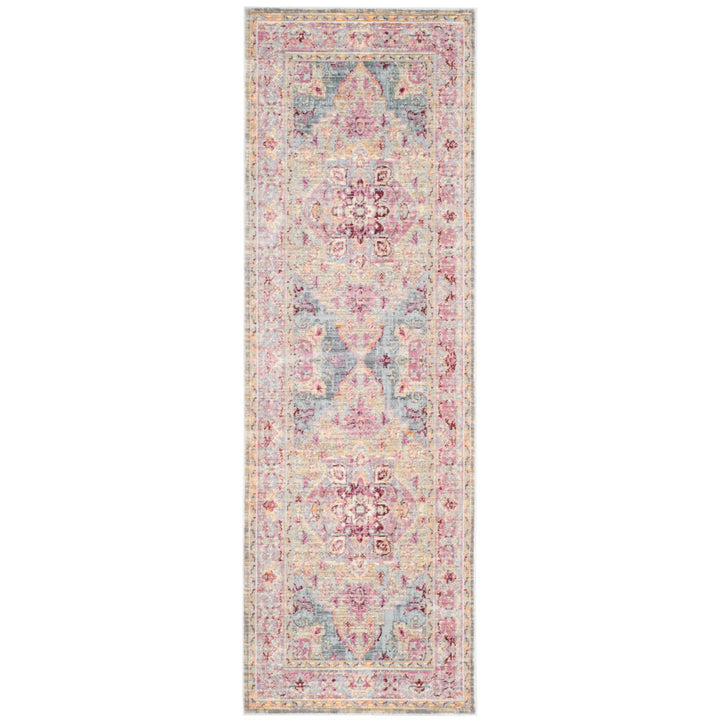 SAFAVIEH Claremont Collection CLR664D Grape / Blue Rug Image 5