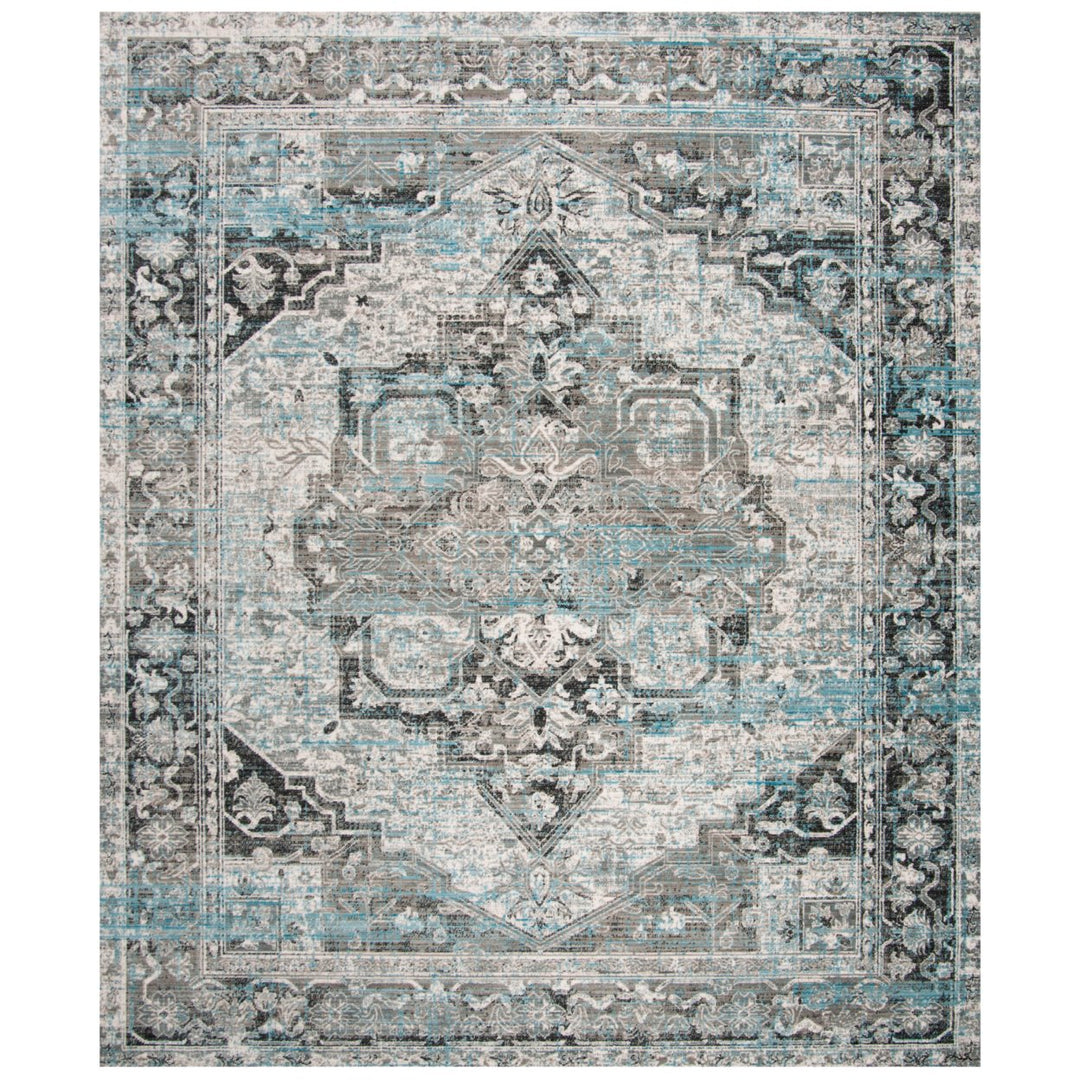 SAFAVIEH Claremont Collection CLR665G Ivory / Grey Rug Image 1