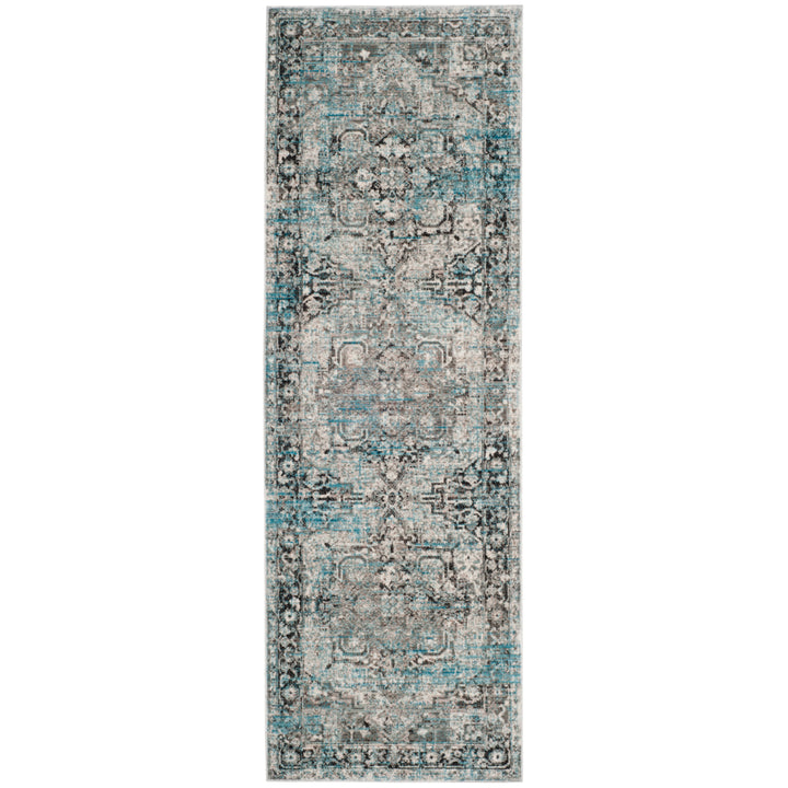 SAFAVIEH Claremont Collection CLR665G Ivory / Grey Rug Image 5