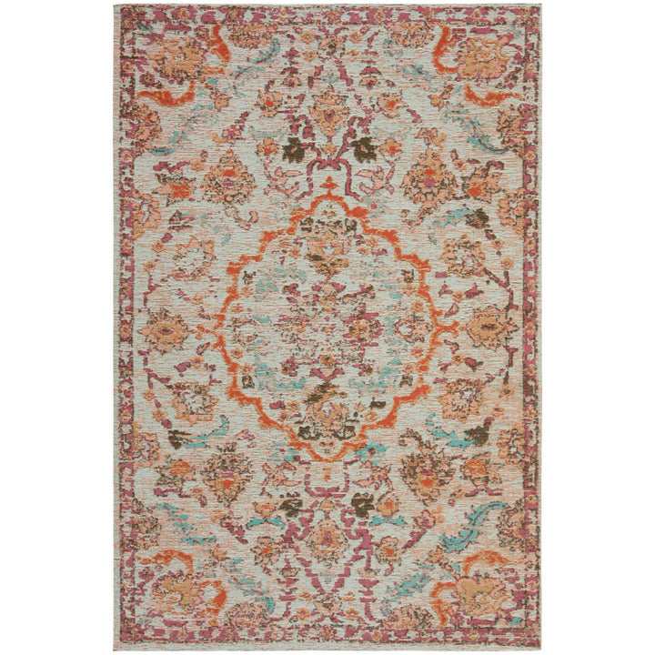 SAFAVIEH Classic Vintage CLV102Q Red / Beige Rug Image 1