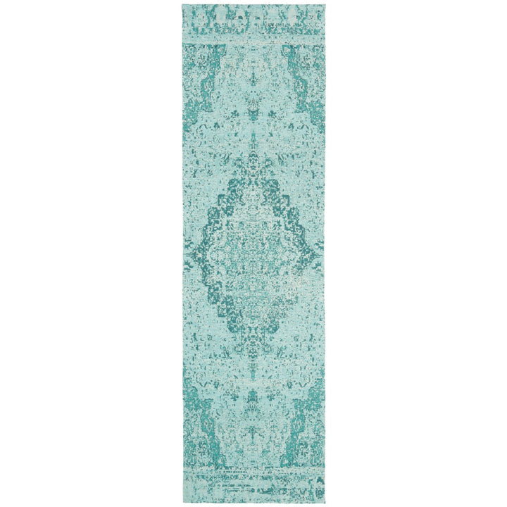 SAFAVIEH Classic Vintage Collection CLV110K Teal Rug Image 3