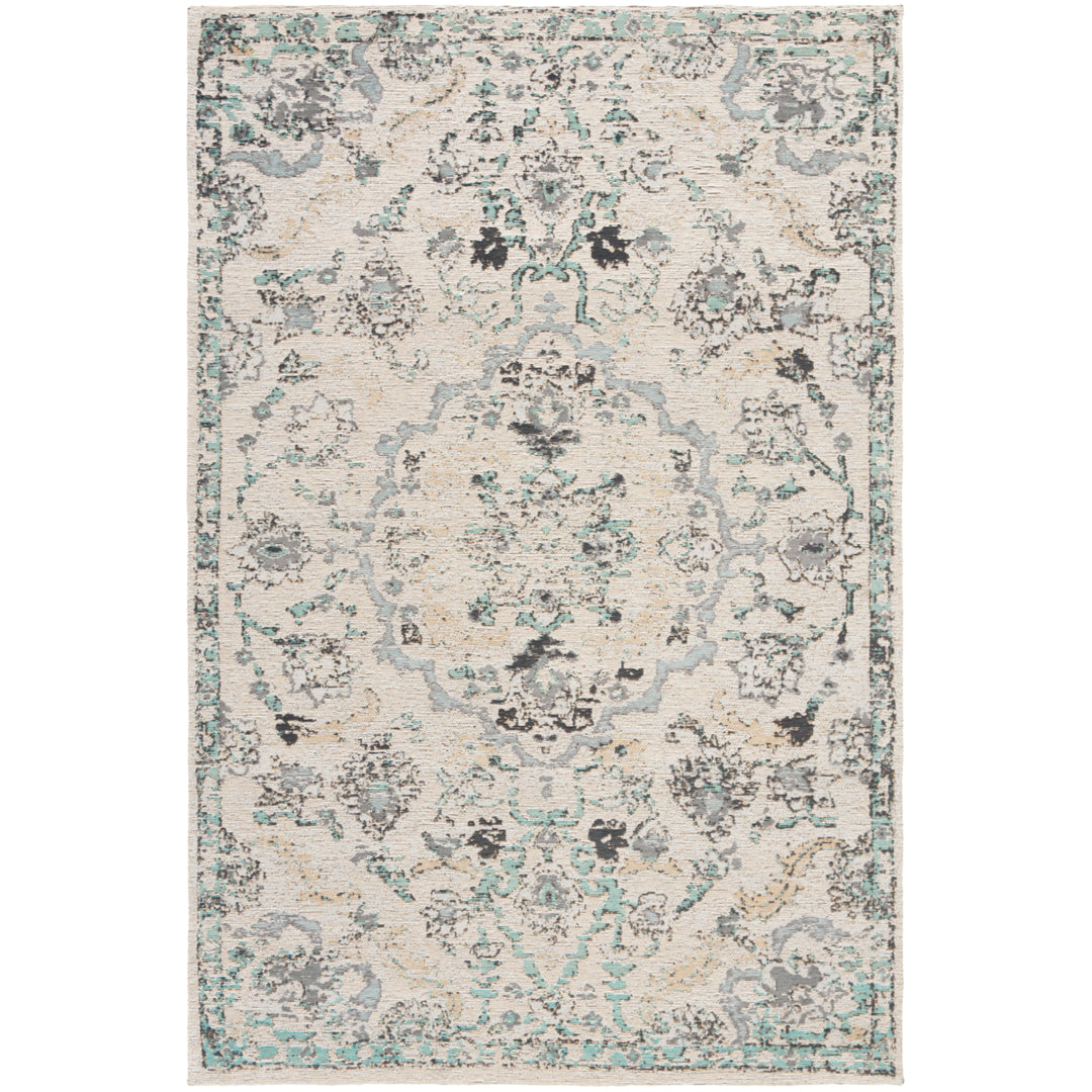 SAFAVIEH Classic Vintage CLV102F Grey / Turquoise Rug Image 7