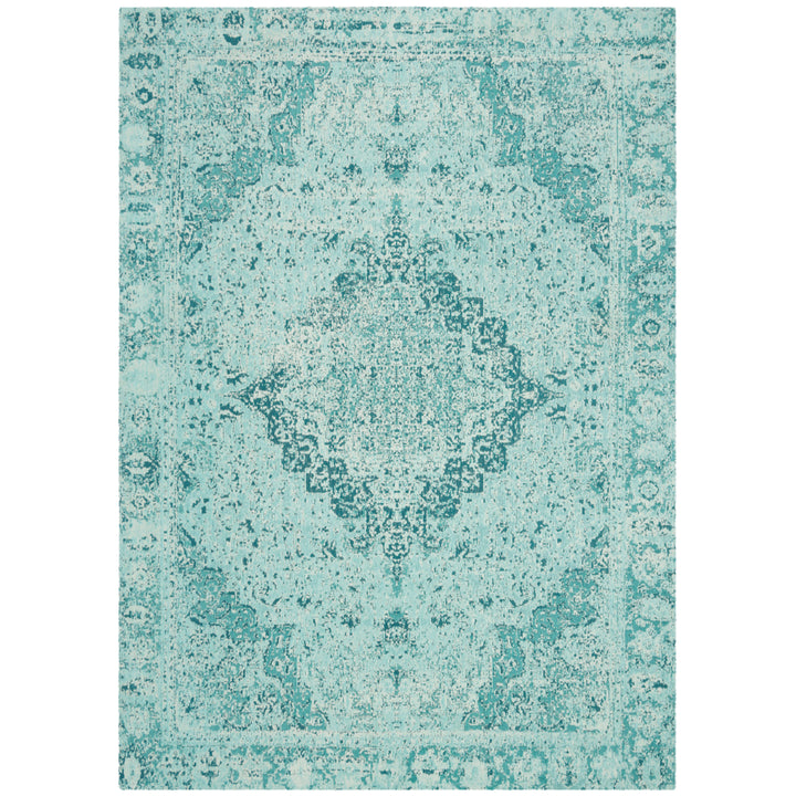 SAFAVIEH Classic Vintage Collection CLV110K Teal Rug Image 6