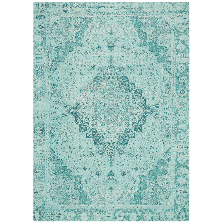 SAFAVIEH Classic Vintage Collection CLV110K Teal Rug Image 1