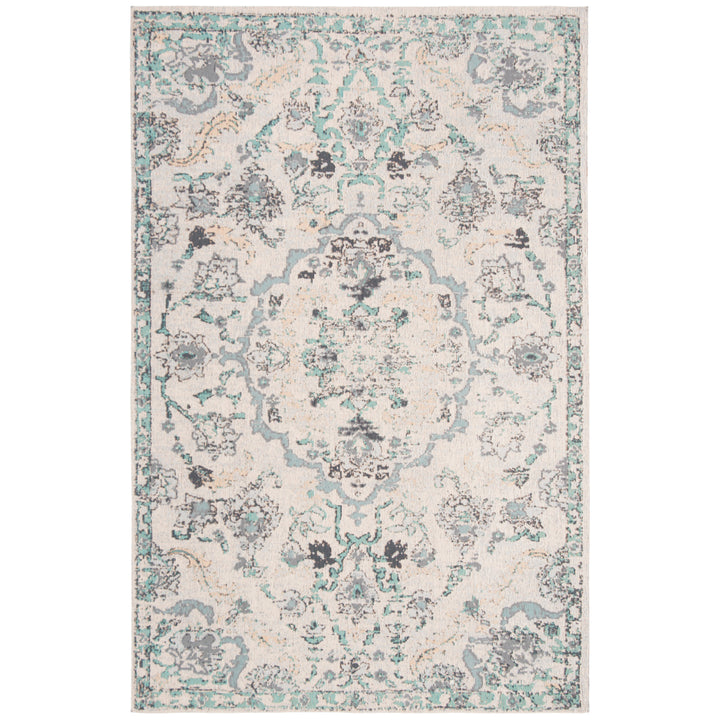 SAFAVIEH Classic Vintage CLV102F Grey / Turquoise Rug Image 8