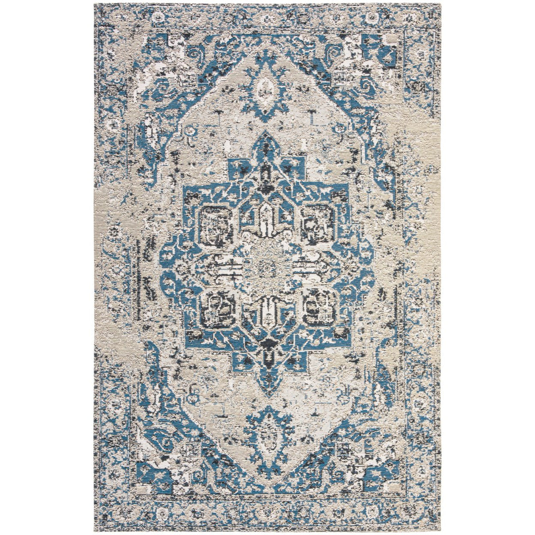 SAFAVIEH Classic Vintage Collection CLV111M Blue Rug Image 5