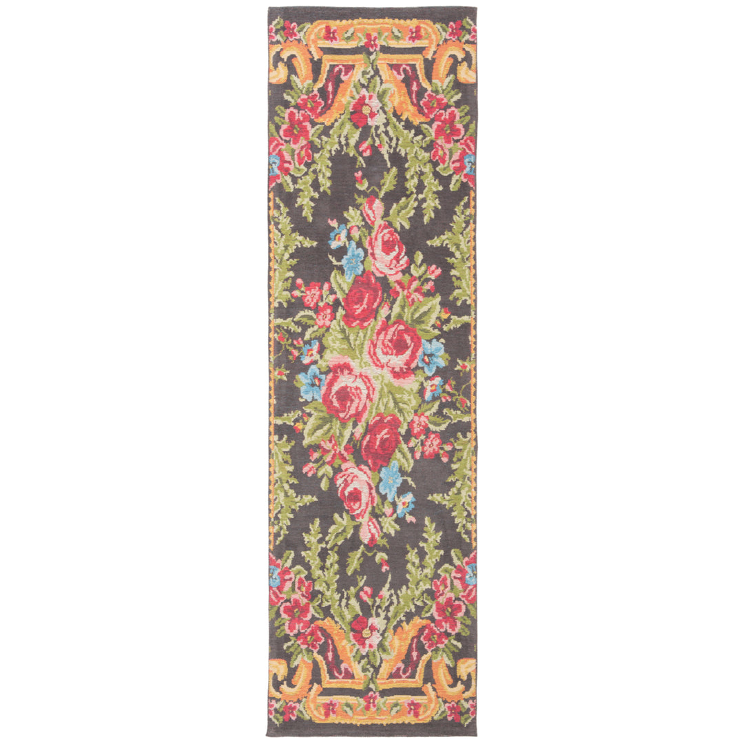 SAFAVIEH Classic Vintage CLV112F Grey / Rose Rug Image 3