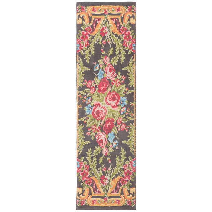 SAFAVIEH Classic Vintage CLV112F Grey / Rose Rug Image 3