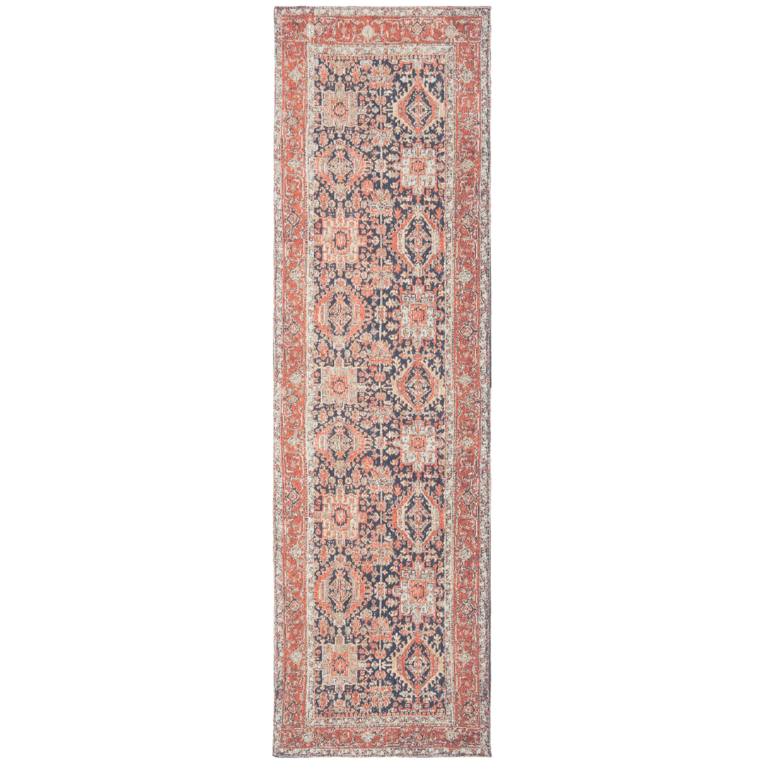 SAFAVIEH Classic Vintage CLV307N Navy / Rust Rug Image 3