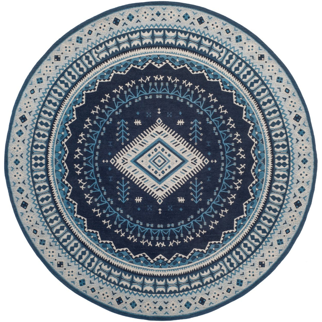 SAFAVIEH Classic Vintage CLV511A Navy / Light Blue Rug Image 1