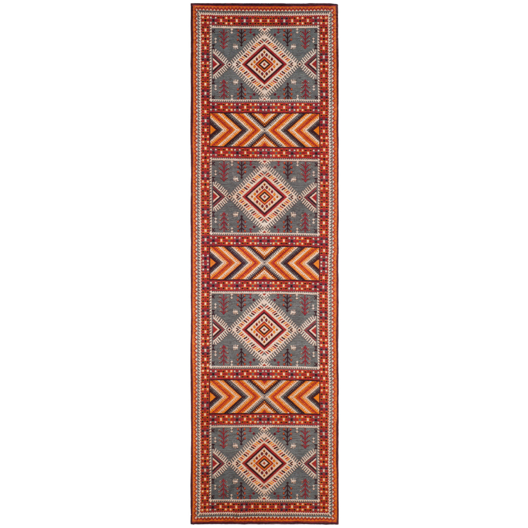 SAFAVIEH Classic Vintage CLV511C Slate / Mustard Rug Image 5