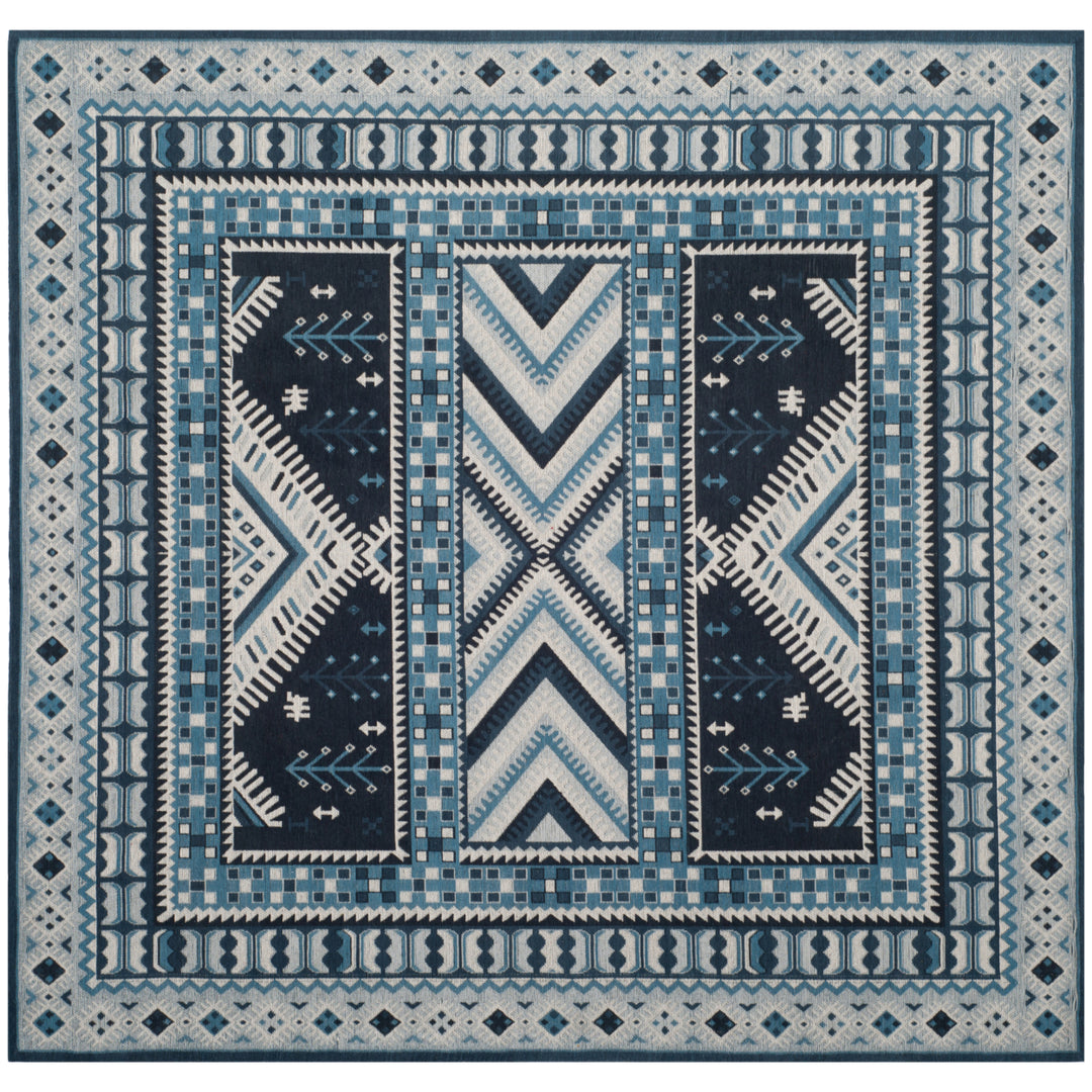 SAFAVIEH Classic Vintage CLV511A Navy / Light Blue Rug Image 6