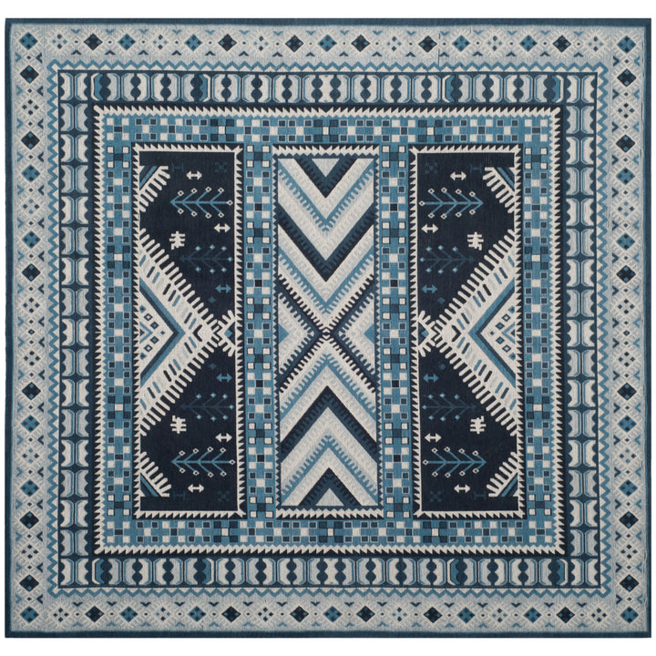 SAFAVIEH Classic Vintage CLV511A Navy / Light Blue Rug Image 6