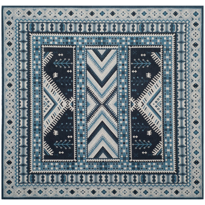 SAFAVIEH Classic Vintage CLV511A Navy / Light Blue Rug Image 1