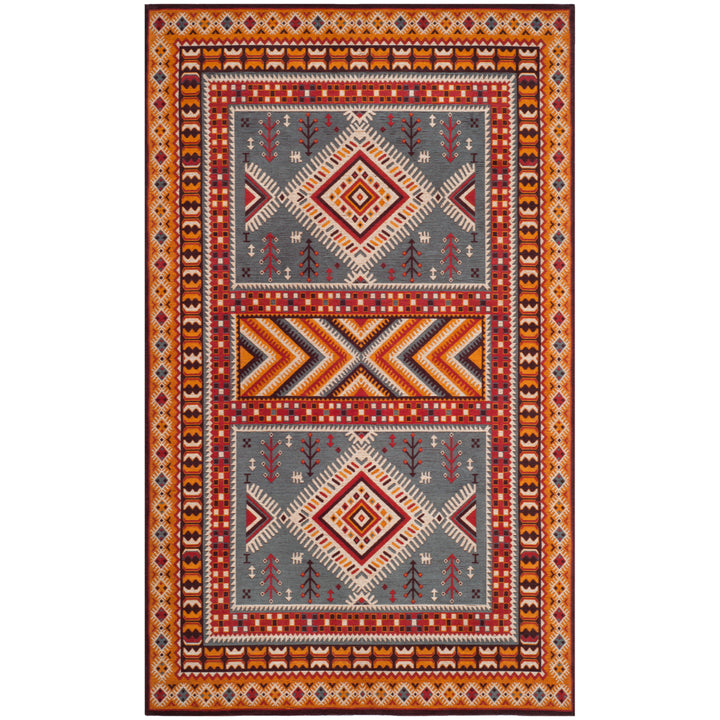 SAFAVIEH Classic Vintage CLV511C Slate / Mustard Rug Image 8