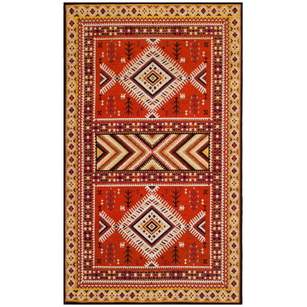 SAFAVIEH Classic Vintage CLV511D Orange / Gold Rug Image 8