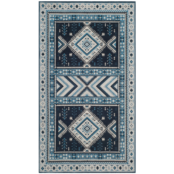 SAFAVIEH Classic Vintage CLV511A Navy / Light Blue Rug Image 8