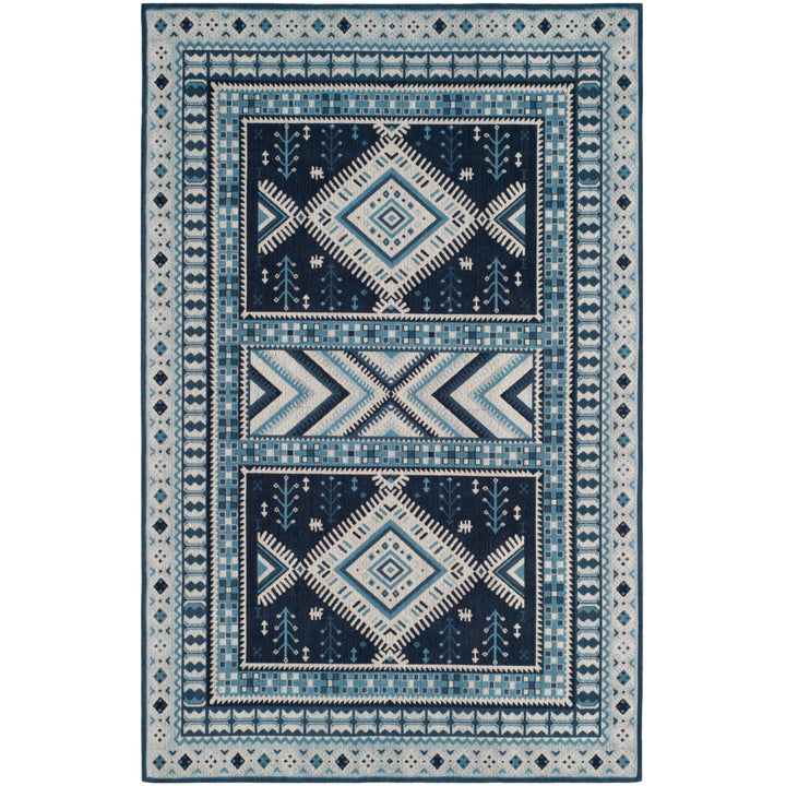 SAFAVIEH Classic Vintage CLV511A Navy / Light Blue Rug Image 9