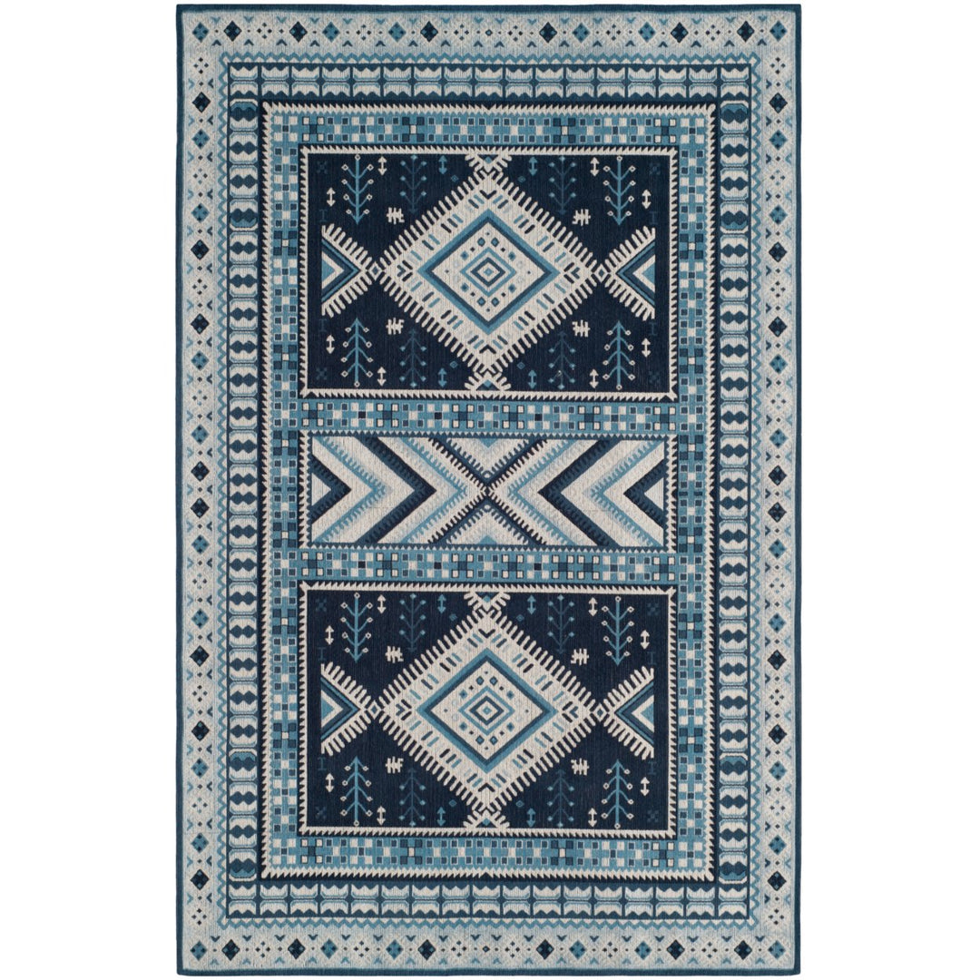 SAFAVIEH Classic Vintage CLV511A Navy / Light Blue Rug Image 1