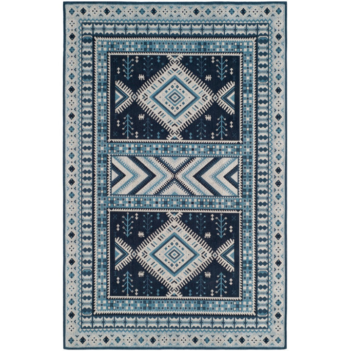 SAFAVIEH Classic Vintage CLV511A Navy / Light Blue Rug Image 1