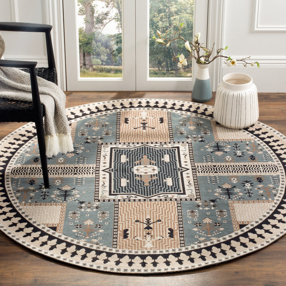 SAFAVIEH Classic Vintage CLV512B Slate / Beige Rug Image 2