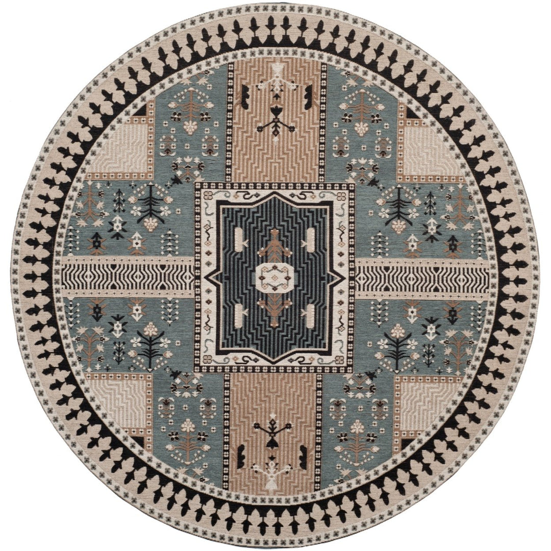 SAFAVIEH Classic Vintage CLV512B Slate / Beige Rug Image 1