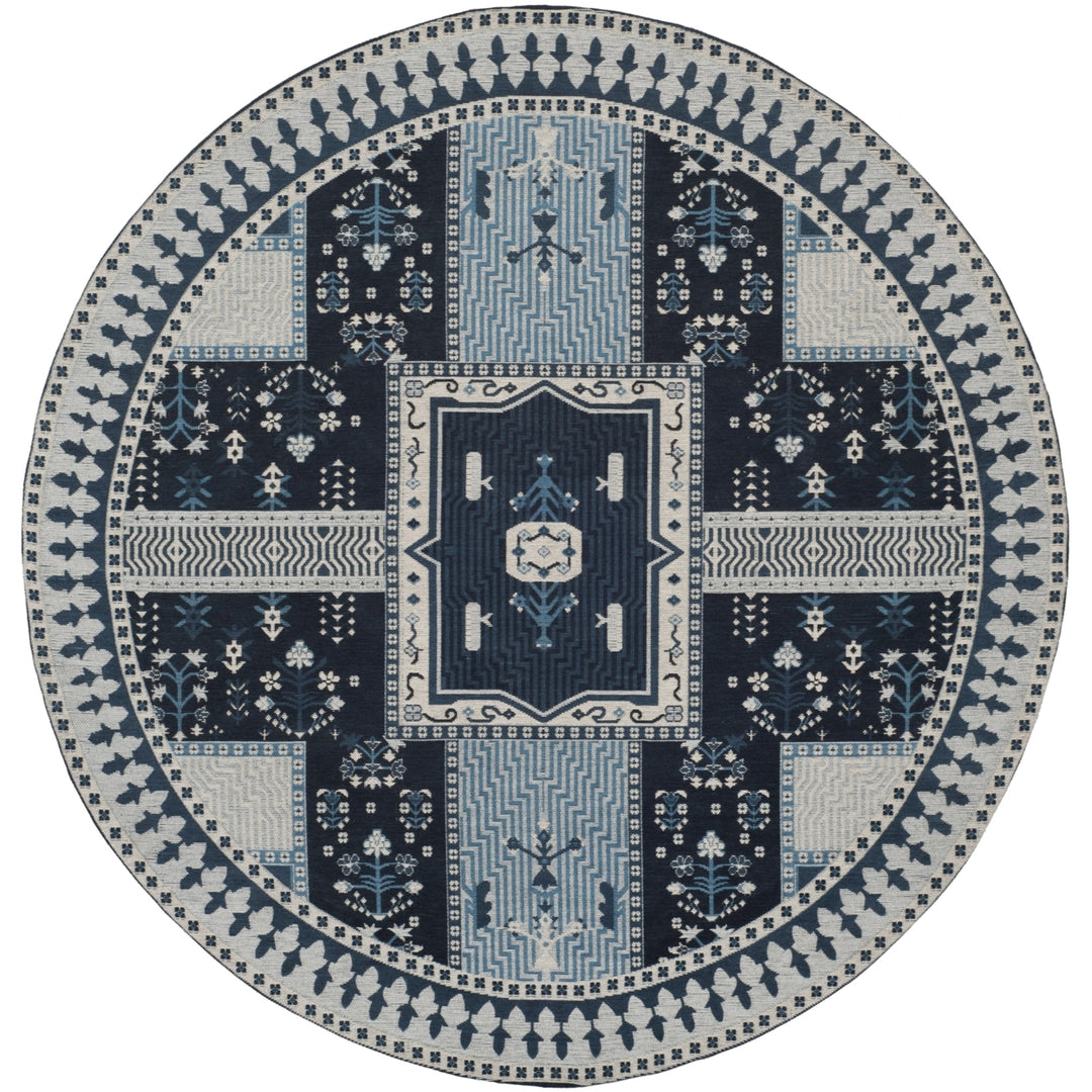 SAFAVIEH Classic Vintage CLV512A Navy / Light Blue Rug Image 4