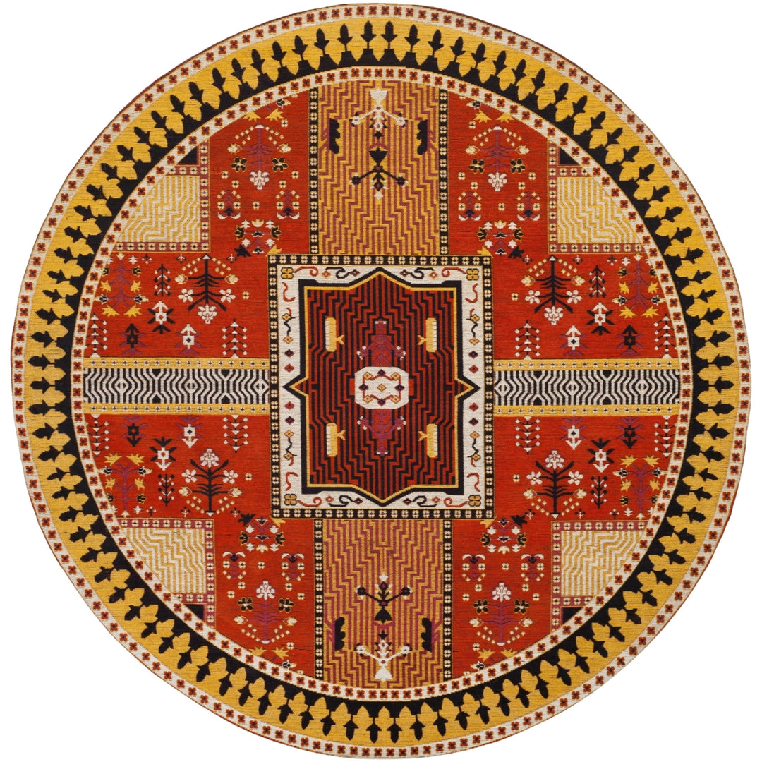 SAFAVIEH Classic Vintage CLV512D Orange / Gold Rug Image 4