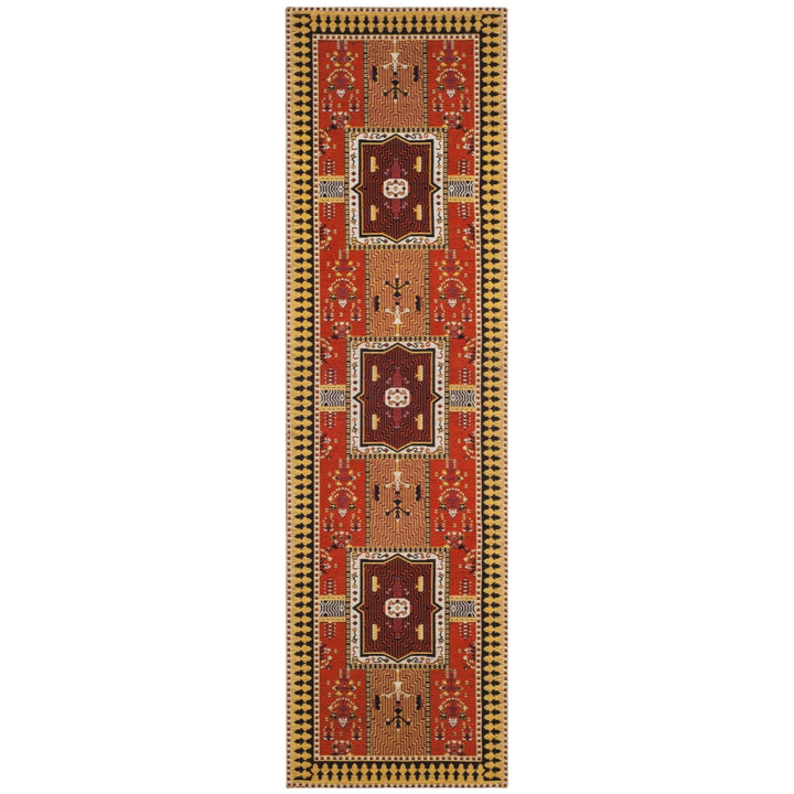 SAFAVIEH Classic Vintage CLV512D Orange / Gold Rug Image 5