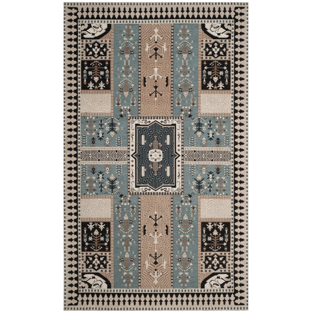 SAFAVIEH Classic Vintage CLV512B Slate / Beige Rug Image 9