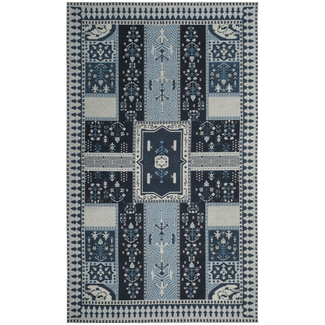 SAFAVIEH Classic Vintage CLV512A Navy / Light Blue Rug Image 9