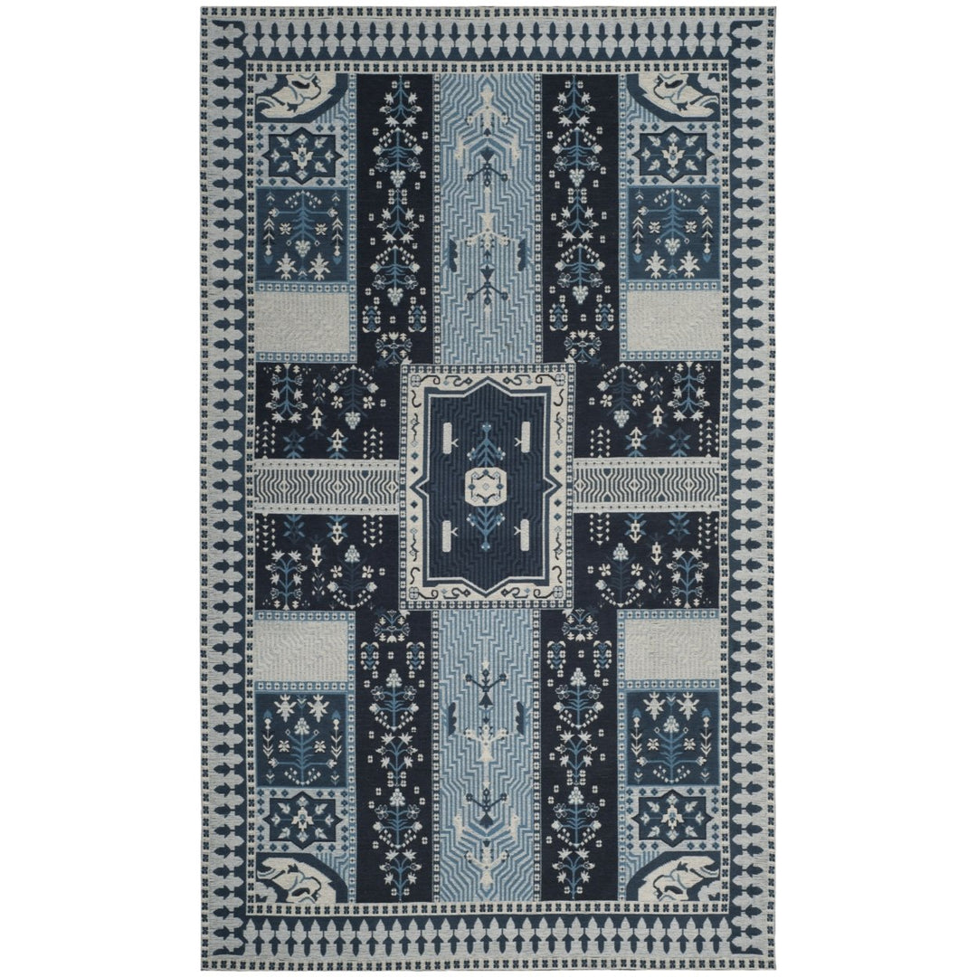 SAFAVIEH Classic Vintage CLV512A Navy / Light Blue Rug Image 1