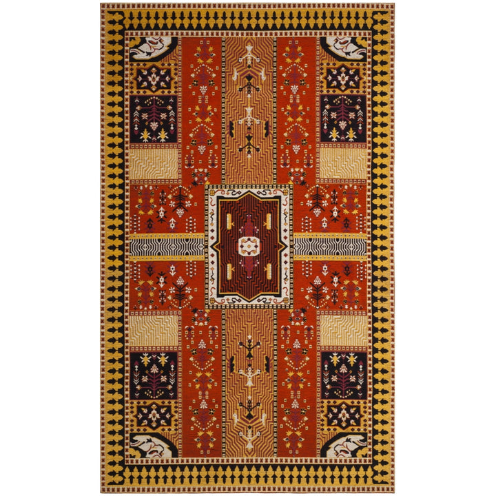 SAFAVIEH Classic Vintage CLV512D Orange / Gold Rug Image 9