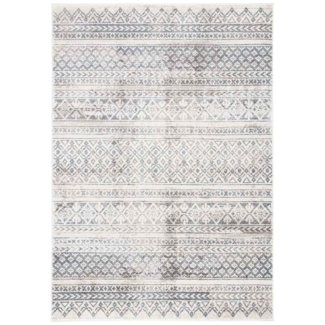 SAFAVIEH Carnegie Collection CNG619F Ivory / Grey Rug Image 1