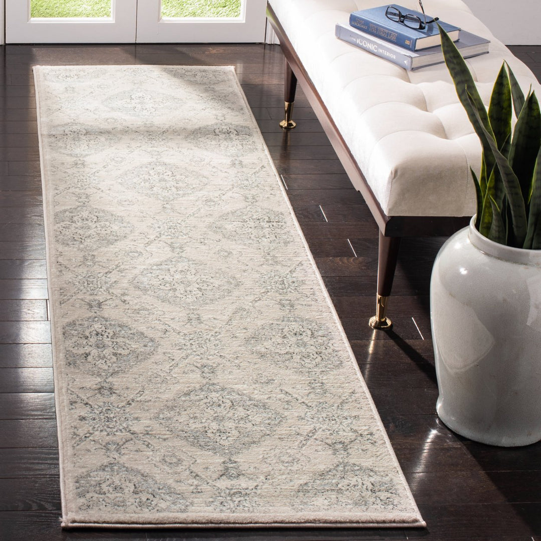 SAFAVIEH Carnegie CNG623B Taupe / Light Blue Rug Image 2